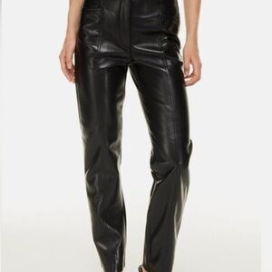 Aritzia rebel leather pants size 4